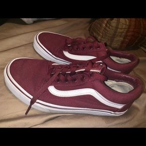 Burgundy Old Skool vans